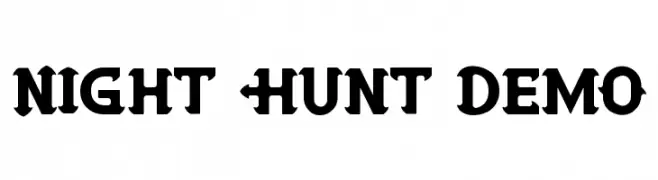 Night Hunt Demo  Frei Schriftart Herunterladen