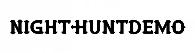 Night Hunt Demo  Descarca Fonturi Gratis