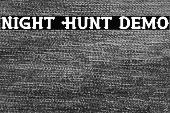 Night Hunt Demo Font examples