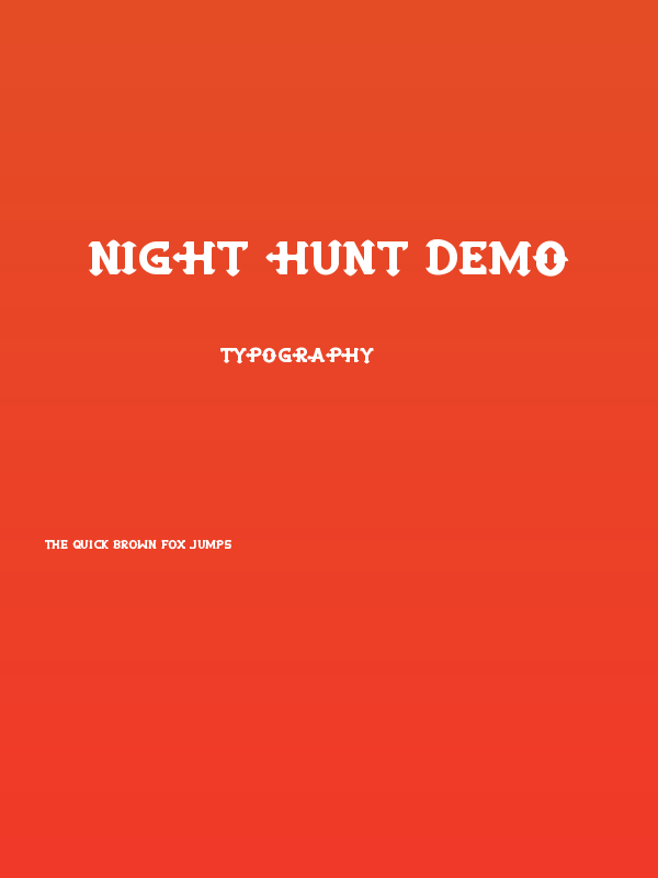 Night Hunt Demo Poster