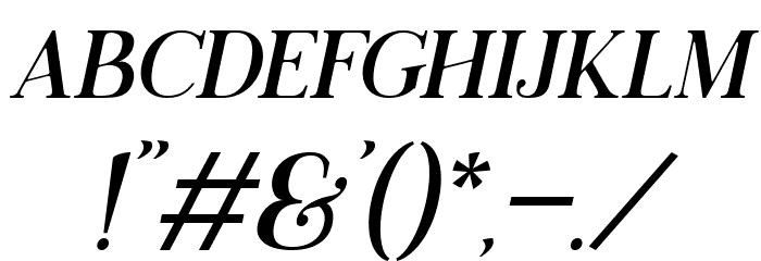Night Italic Font OTHER CHARS