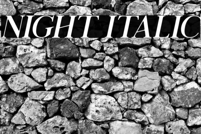 Night Italic Example 1