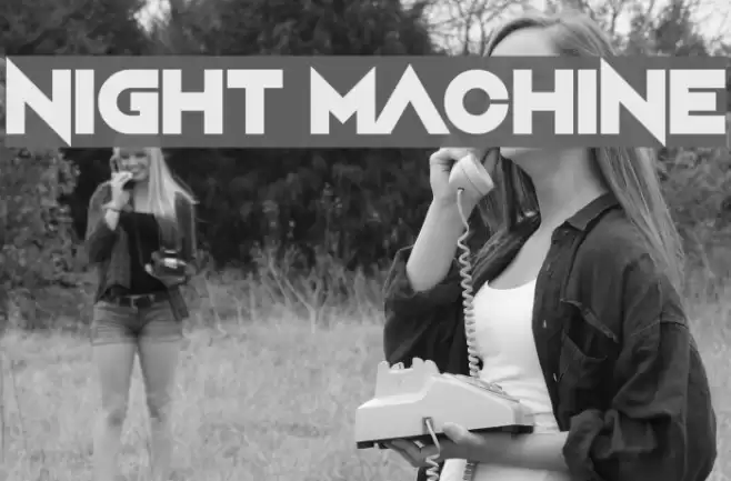 Night Machine Font examples