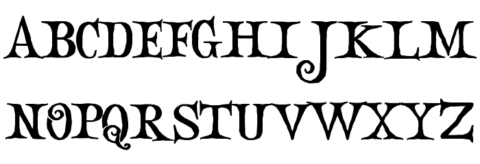 Night Mare Font LOWERCASE