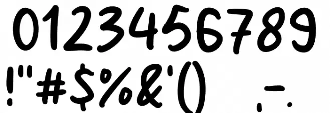 Night Morning Font OTHER CHARS