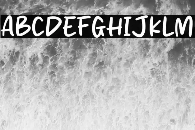 Night Morning Font examples