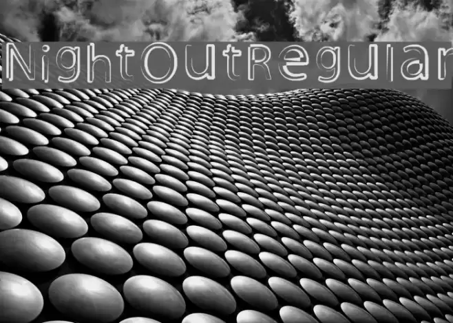 Night Out Regular Font examples