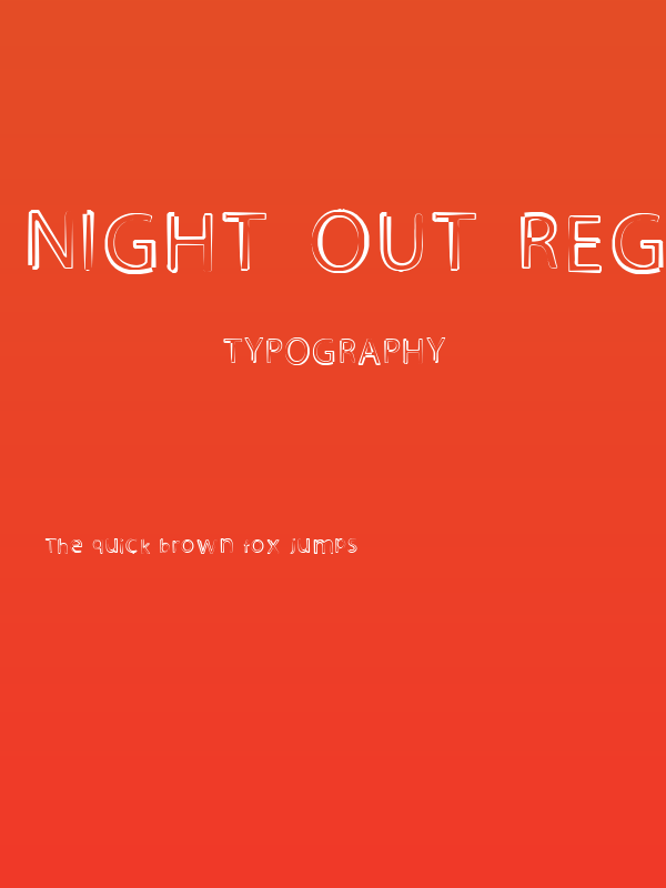 Night Out Regular Poster