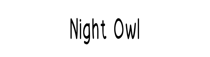 Night Owl  font caratteri gratis