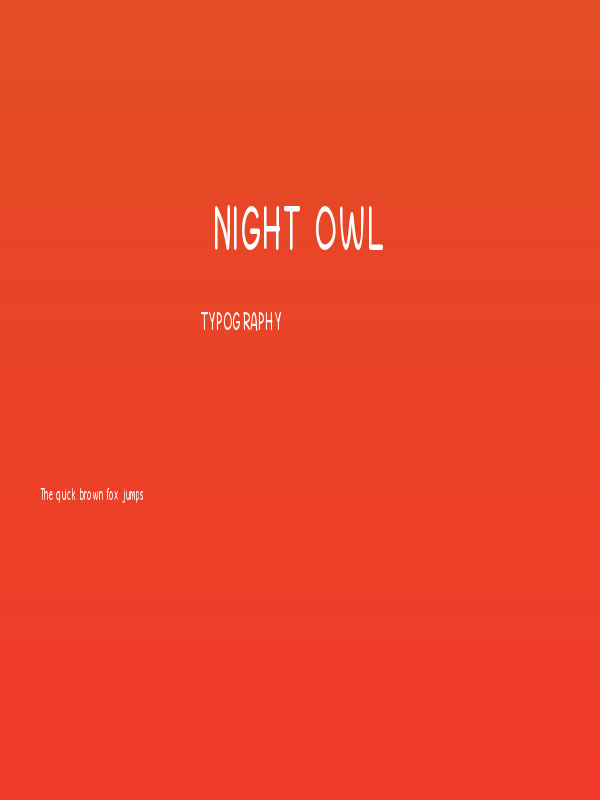 Night Owl Poster