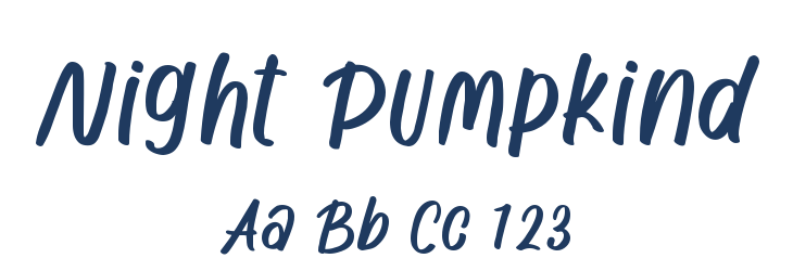 Night Pumpkind Font Preview