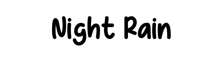 Night Rain  Free Fonts Download