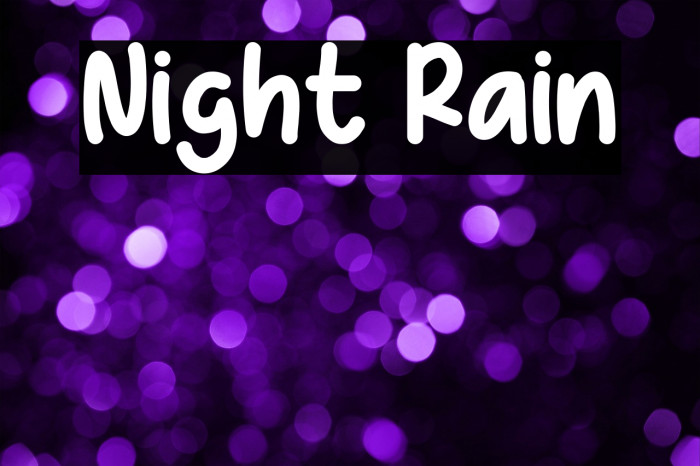 Night Rain Example 2