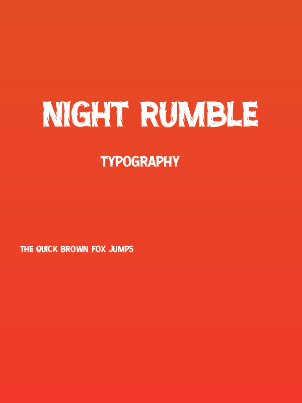 Night Rumble Poster