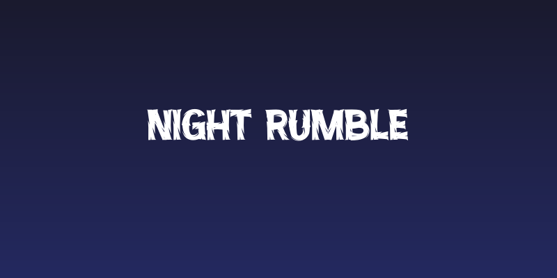 Night Rumble Social Header