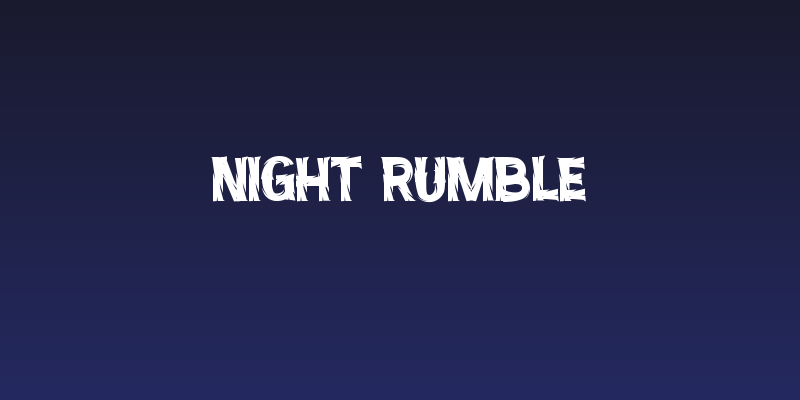 Night Rumble Social Header