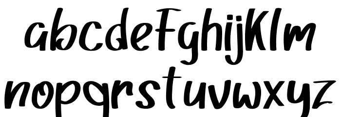 Night Sky Font LOWERCASE