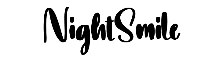 Night Smile  Frei Schriftart Herunterladen