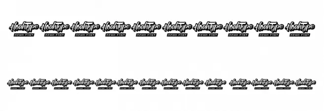 Night Snow Demo Font OTHER CHARS