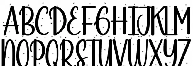 Night Snow Demo Schriftart Groß