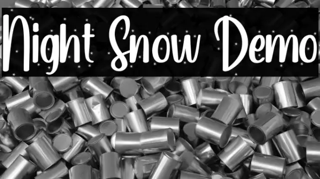 Night Snow Demo Example 1