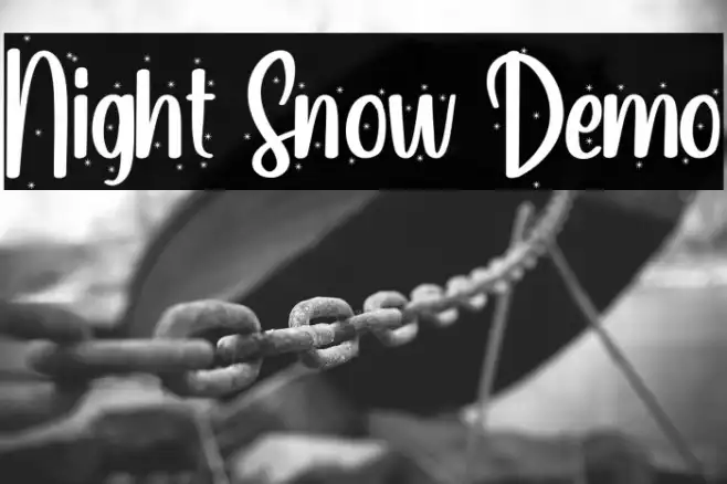 Night Snow Demo Example 3