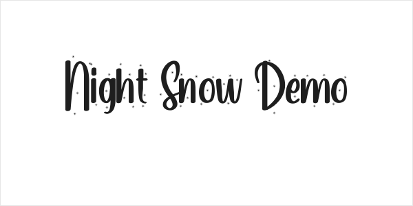Night Snow Demo Logo
