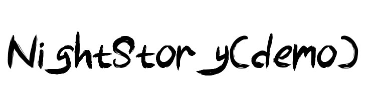 Night Story (demo)  font caratteri gratis