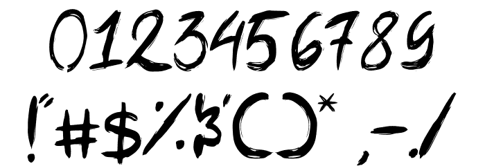 Night Story (demo) Font OTHER CHARS