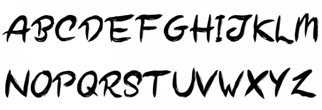 Night Story (demo) 字体 大写