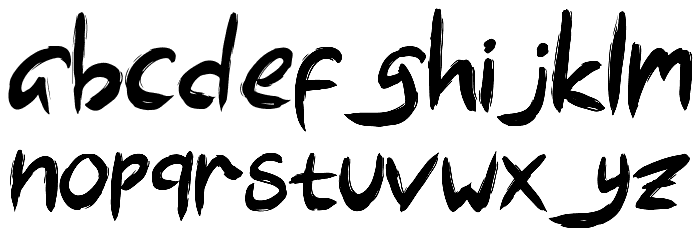 Night Story (demo) Font LOWERCASE