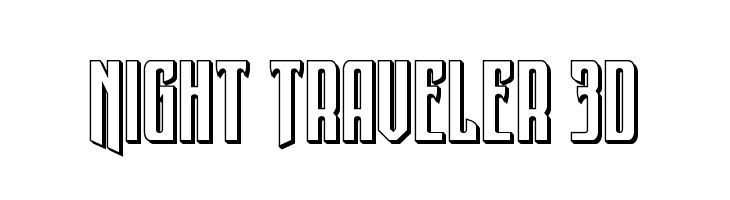 Night Traveler 3D  免费字体下载