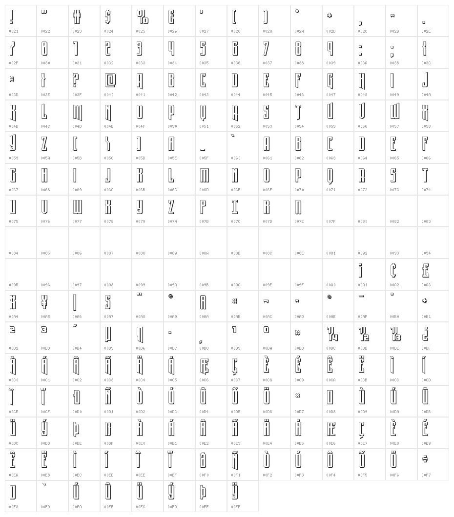 Night Traveler 3D Character Map