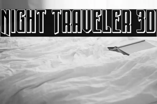Night Traveler 3D Font examples