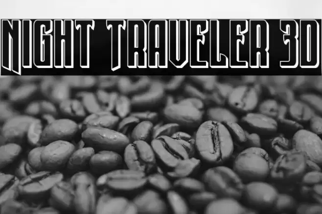 Night Traveler 3D Font examples