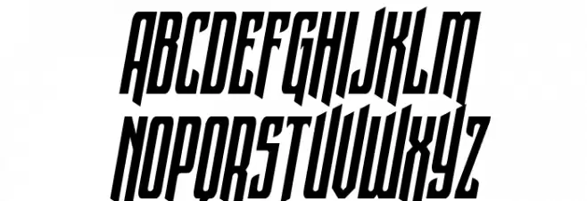 Night Traveler Condensed Ital Шрифта ВЕРХНИЙ