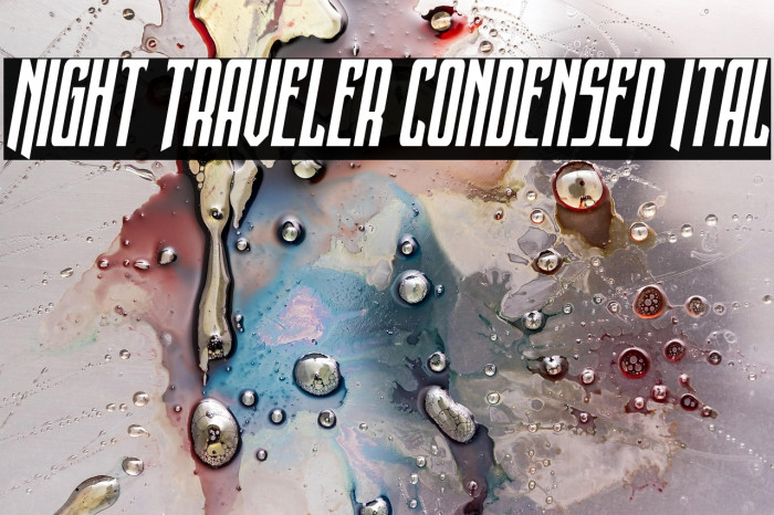 Night Traveler Condensed Ital Example 1
