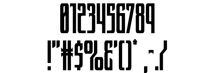 Night Traveler Condensed Font OTHER CHARS