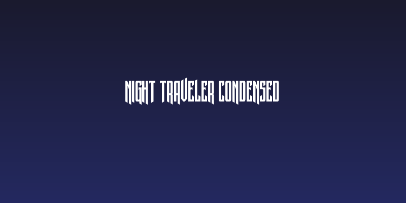 Night Traveler Condensed Social Header