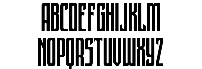 Night Traveler Condensed Font LOWERCASE