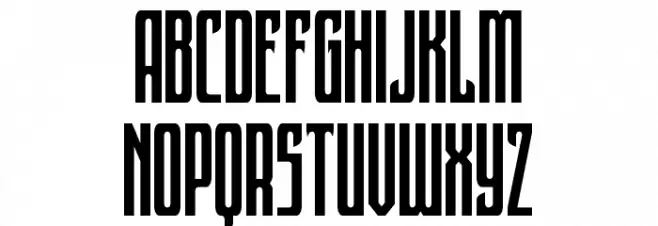 Night Traveler Condensed Font LOWERCASE