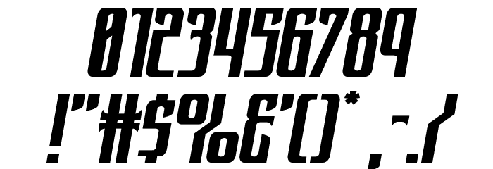 Night Traveler Expanded Italic Font OTHER CHARS