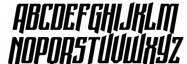 Night Traveler Expanded Italic Fonte MAIÚSCULAS
