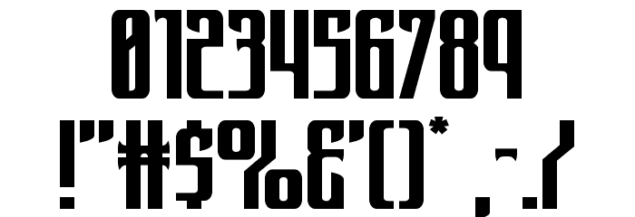 Night Traveler Expanded Font OTHER CHARS