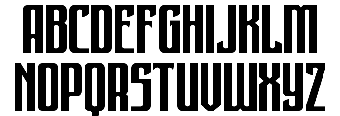 Night Traveler Expanded Font LOWERCASE