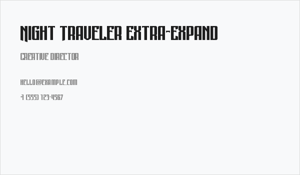 Night Traveler Extra-Expand Business Card