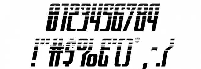 Night Traveler Halftone Italic Font OTHER CHARS