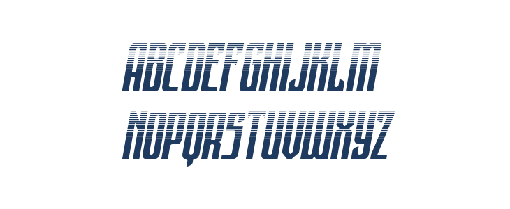 Night Traveler Halftone Italic Lowercase