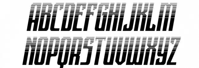 Night Traveler Halftone Italic Fuentes MINÚSCULAS
