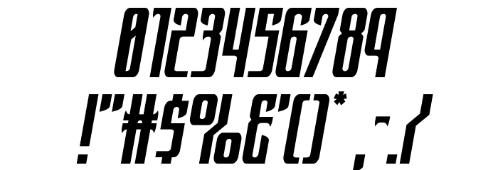 Night Traveler Italic Font OTHER CHARS